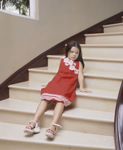 Natalia on the Stairs