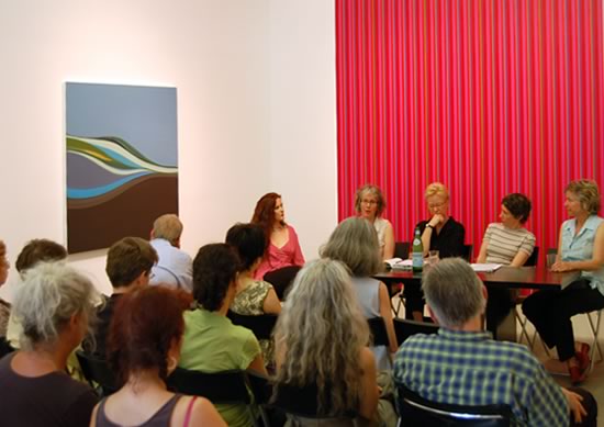 picture of panel discussion for Spectrum exhibition